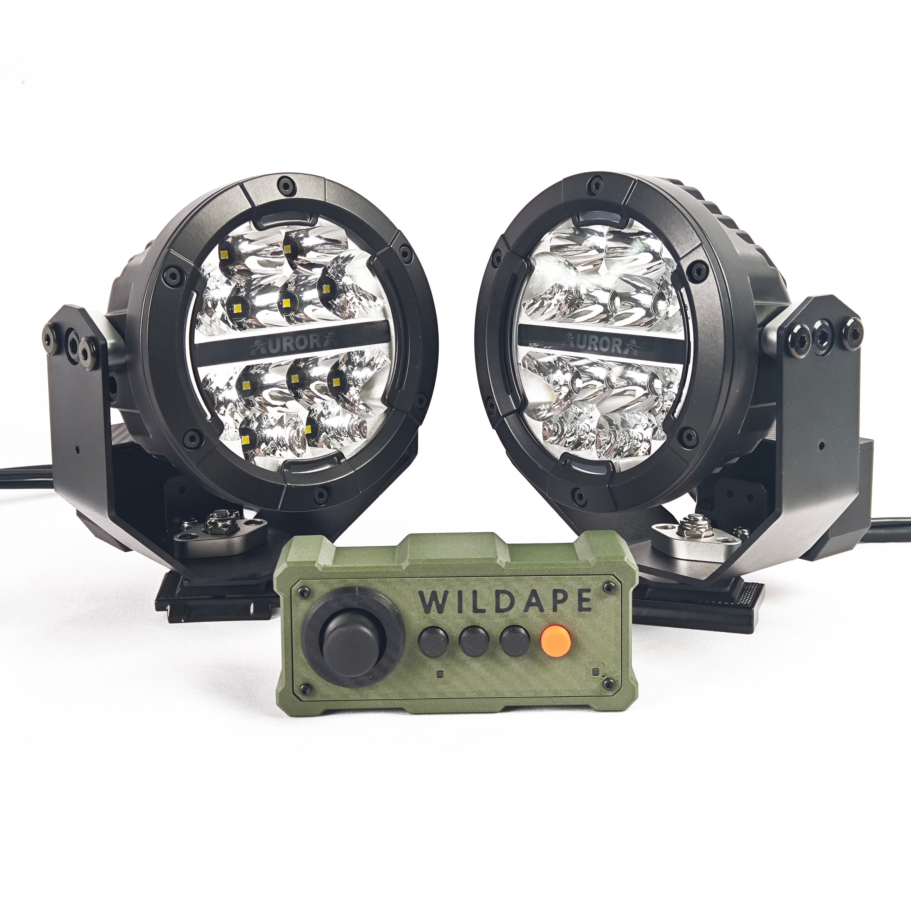 【Pre-order】5 inch Remote-Controlled Round Spotlight(a pair)