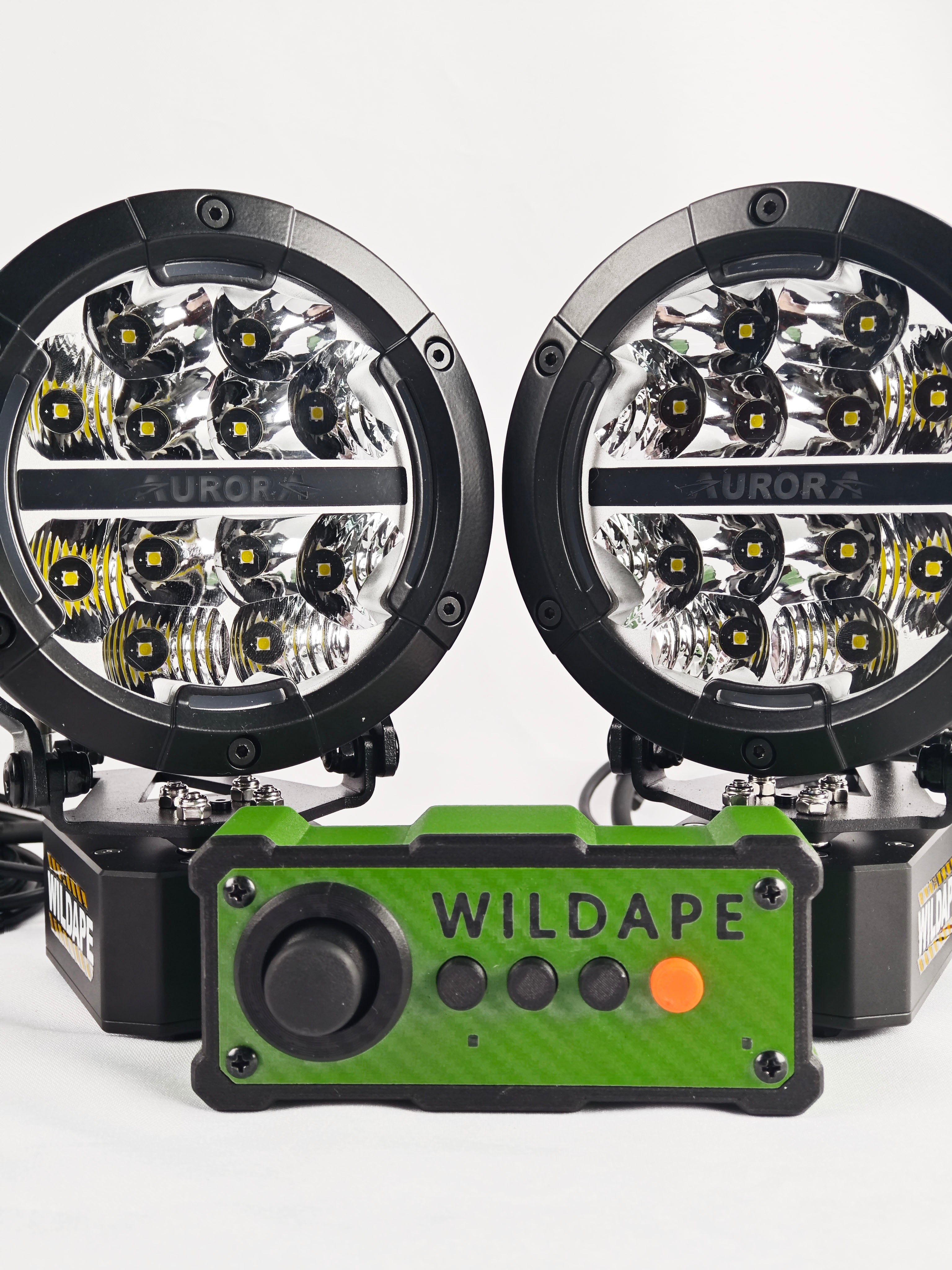5 inch Remote-Controlled Multi-Angle Adjustable Spotlight(a pair)
