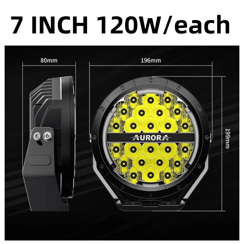 5-9 inch Round Led Driving Offroad Light
