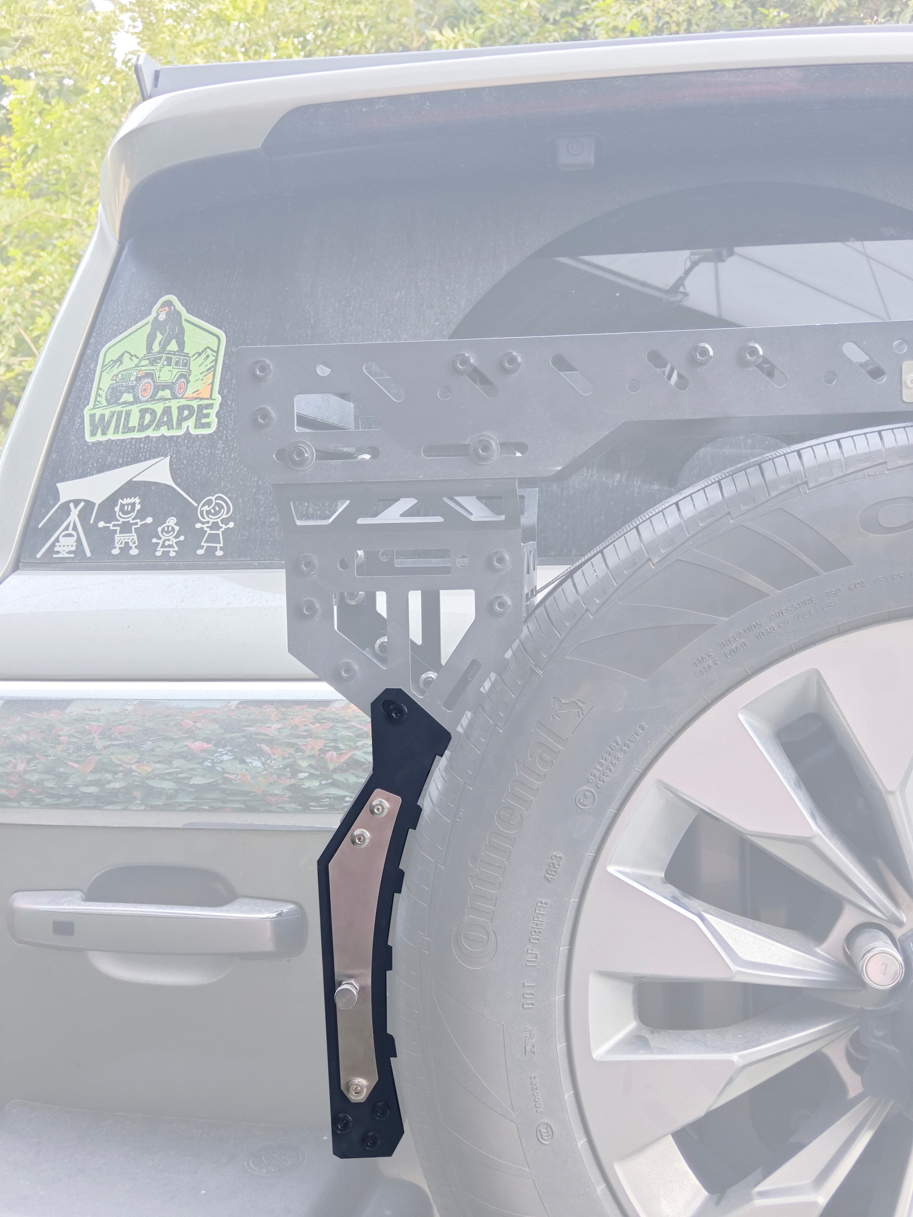 Spare Tire Cargo Rack