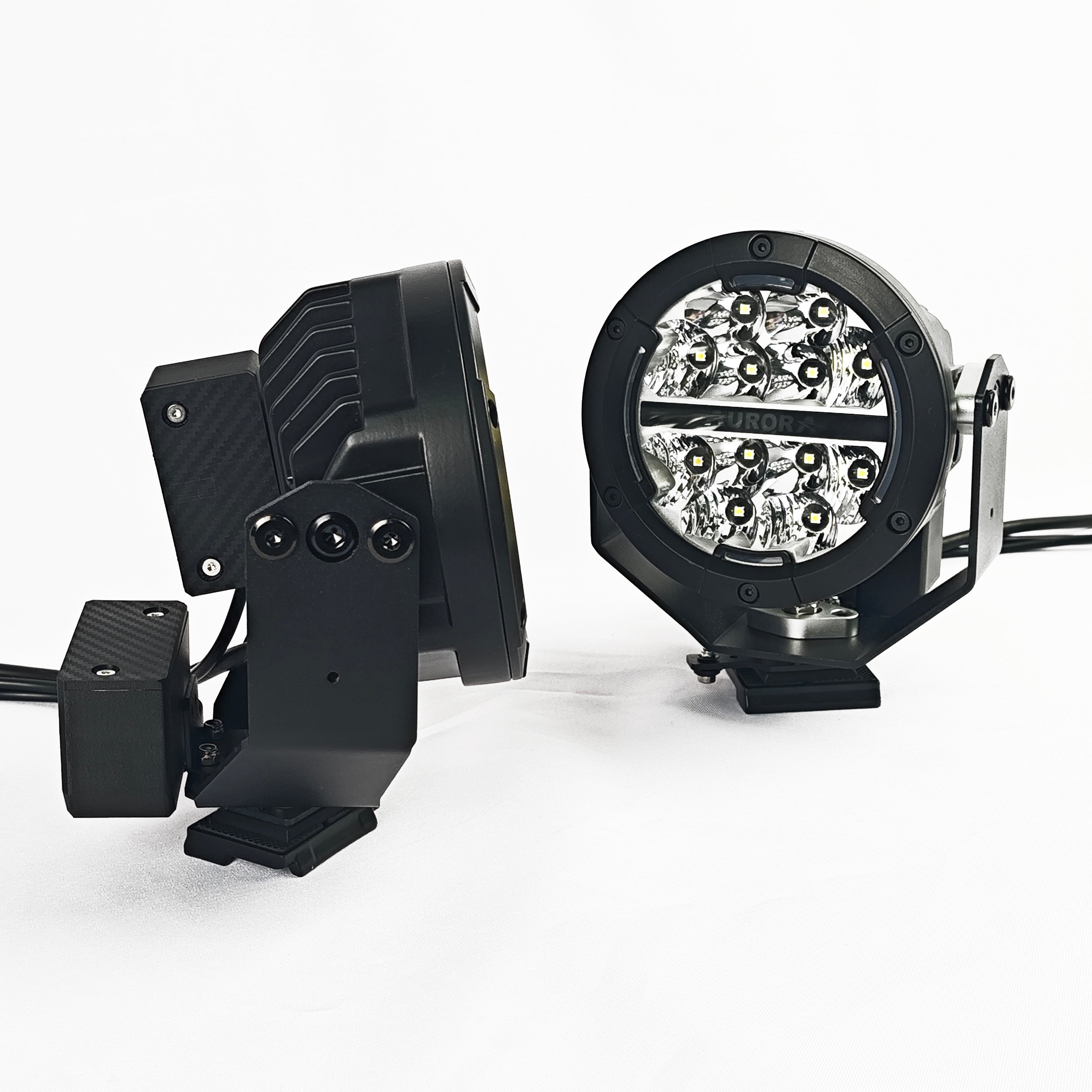 【Pre-order】5 inch Remote-Controlled Round Spotlight（a pair）