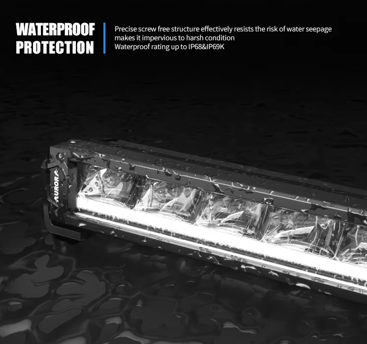 10-50 Inch White LED Single-Row Light Bar (10"–50")