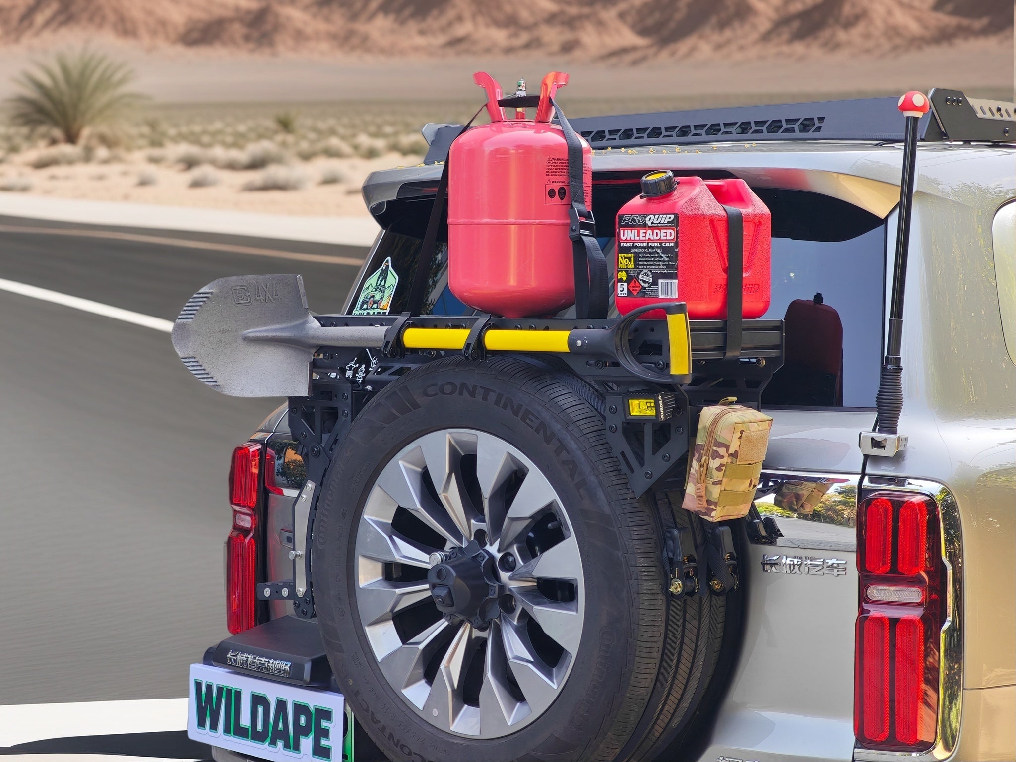 Spare Tire Cargo Rack
